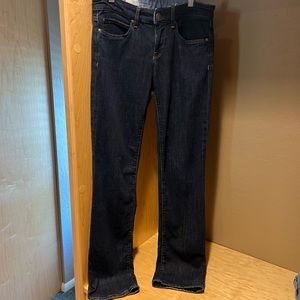 GAP 1969, Real Straight, in dark denim, size 28/6, 3” zipper, 31” inseam